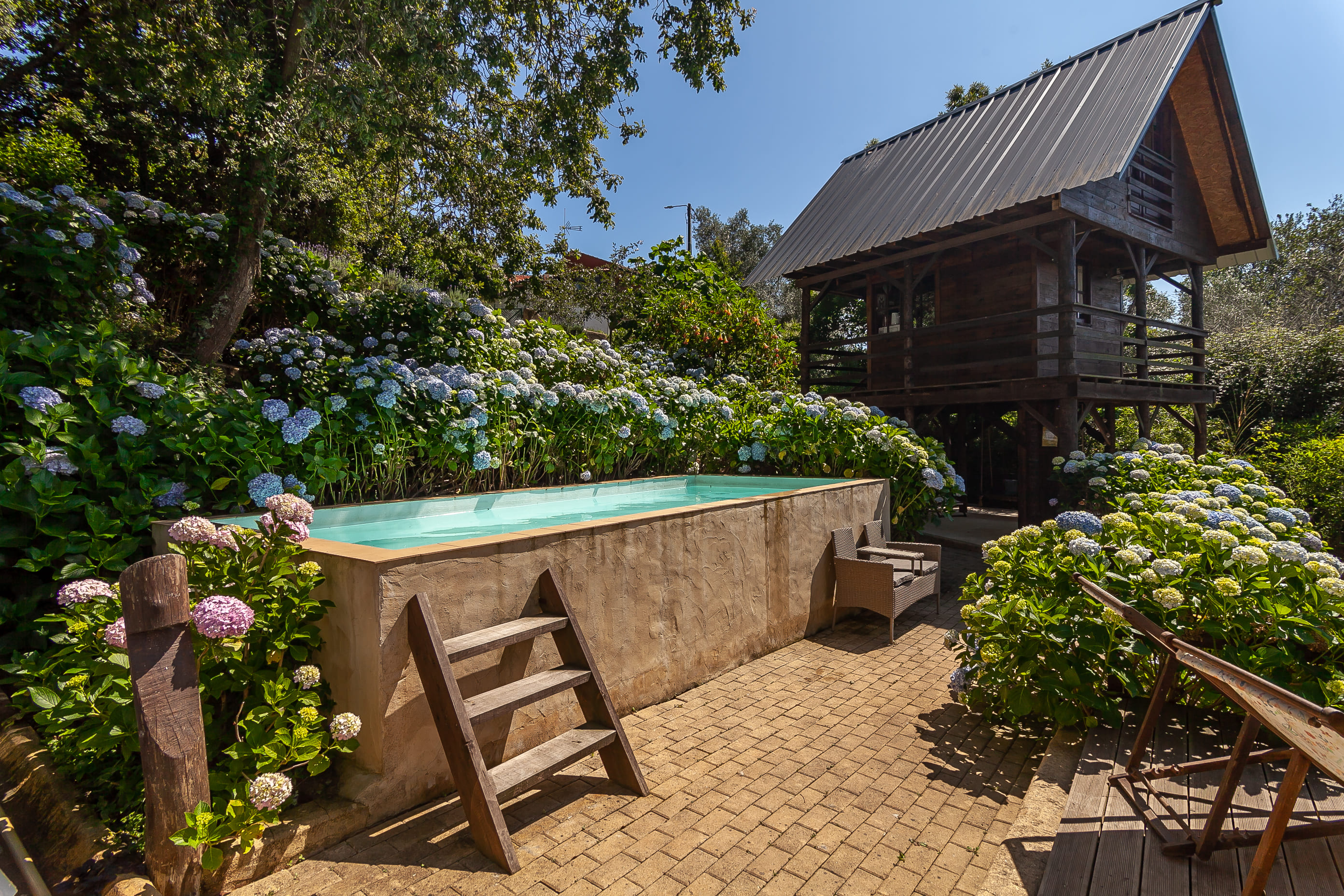 Lake House - outdoor with shared pool